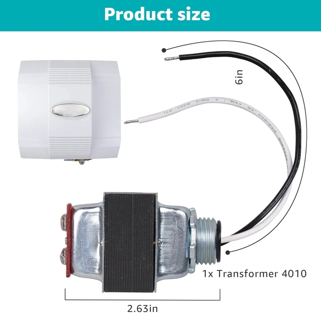 Alt view image 2 of 5 - 4010 Humidifier Transformer for Aprilaire 4010, 400, 550, 550A, 558, 560