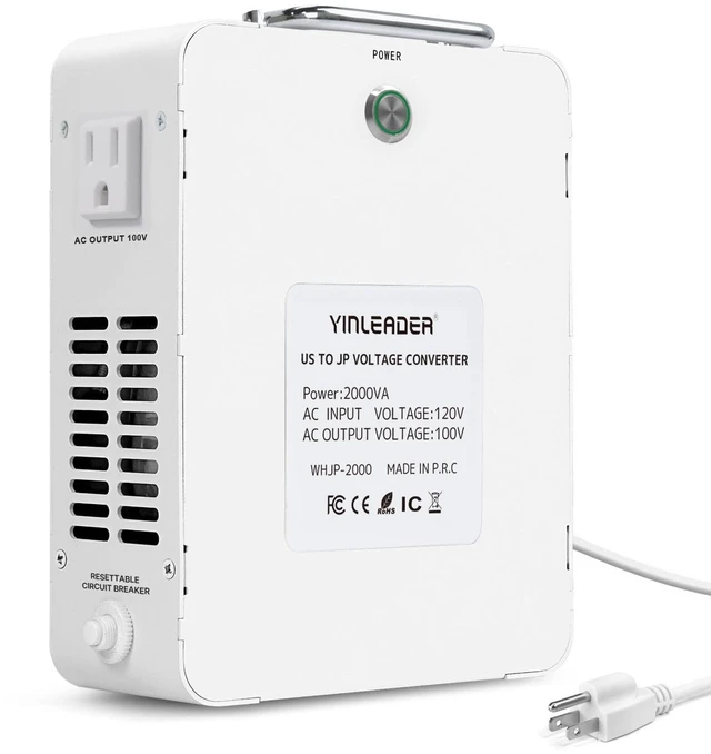 Main image of Yinleader 2000W from 120V to 100V Step Down Voltage Transformer Converter