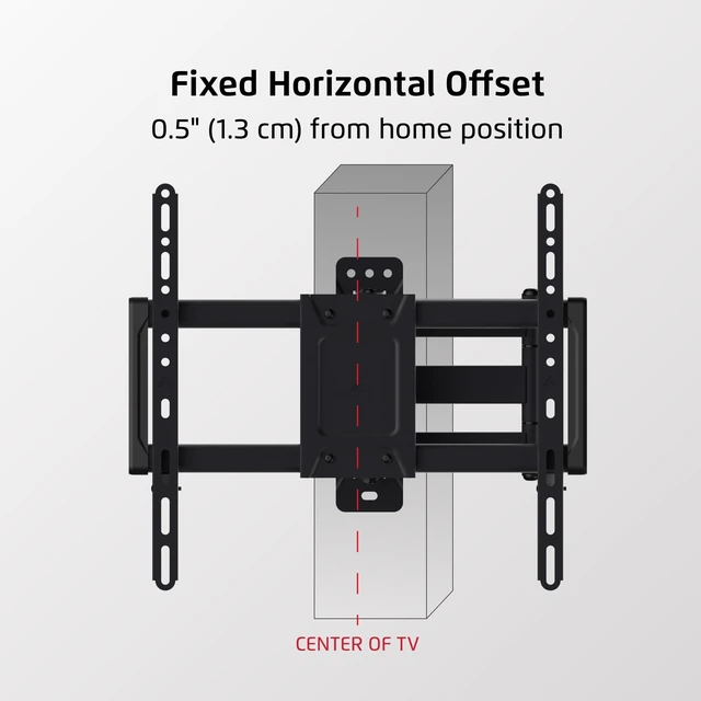 Alt view image 3 of 5 - Seneca SSA31 Full Motion Single Stud TV Wall Mount ^^ Fits 25 to 70 Screens ^^ Sits 3" from Wall ^^ 16.7" Extension ^^ 200x100-400x400 VESA Compatibility ^^ Black