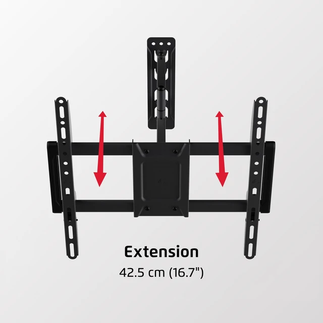 Alt view image 2 of 5 - Seneca SSA31 Full Motion Single Stud TV Wall Mount ^^ Fits 25 to 70 Screens ^^ Sits 3" from Wall ^^ 16.7" Extension ^^ 200x100-400x400 VESA Compatibility ^^ Black