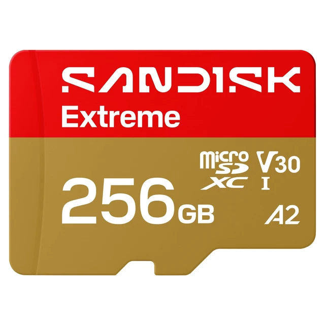 Main image of SANDISK 256B Extreme microSD Card + Adapter, Up to 245MB/s Read Speeds