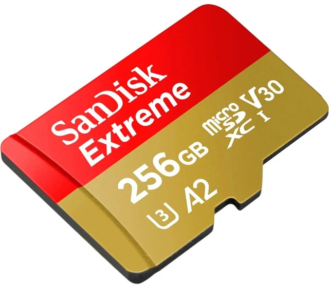 Alt view image 4 of 5 - SANDISK 256B Extreme microSD Card + Adapter, Up to 245MB/s Read Speeds