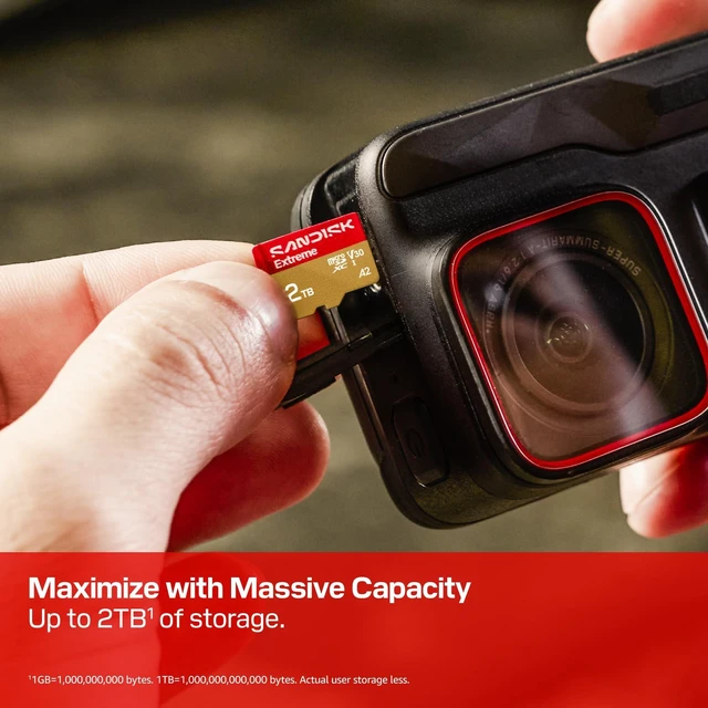 Alt view image 5 of 5 - SANDISK 256B Extreme microSD Card + Adapter, Up to 245MB/s Read Speeds