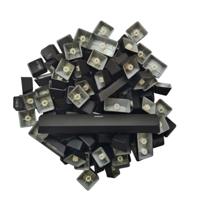 Alt view image 3 of 5 - Full Set of Keyboard 104 Keycaps Replacement for Corsair K70 RGB Gaming Mechanical Cherry MX Keyboard Black