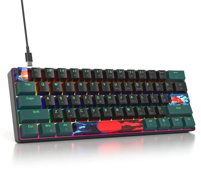 Main image of Vumilstek 60% Mechanical Keyboard Linear Red Switch Backlight Anti-Ghosting