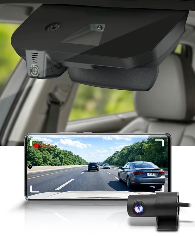 Main image of Fitcamx Front 4K+Rear 1080P Dash Cam Adapts for Honda Ridgeline 2017-2026 (DZ-0337/NO Sensor), Integrated OEM Look, 2 Way HD Video, WiFi & APP, Loop Recording, G-Sensor, Easy to Use, 128GB Card