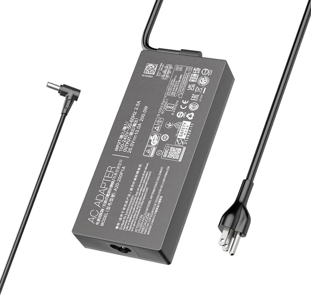 Main image of 200W Laptop Charger Fit for ROG Strix G15 G17 G513 G713 Zenbook Pro 14 16X