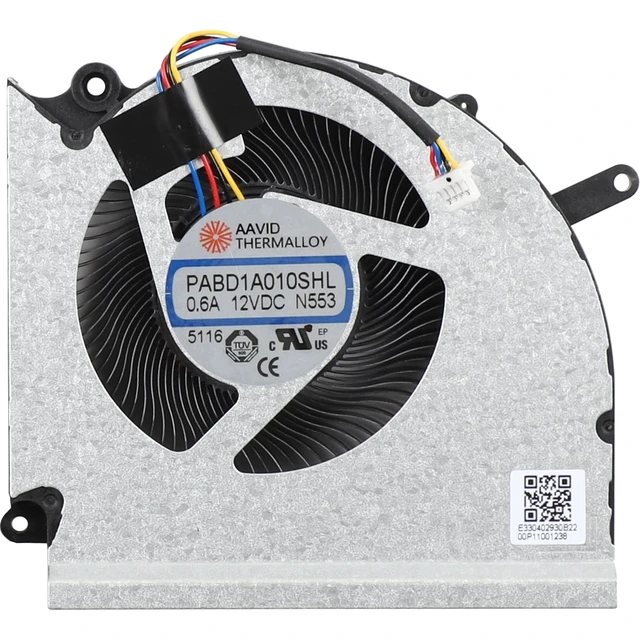 Alt view image 4 of 5 - CPU+GPU Cooling Fan for MSI Vector 17 HX MS-17S3 MS-17S4 N552 N553