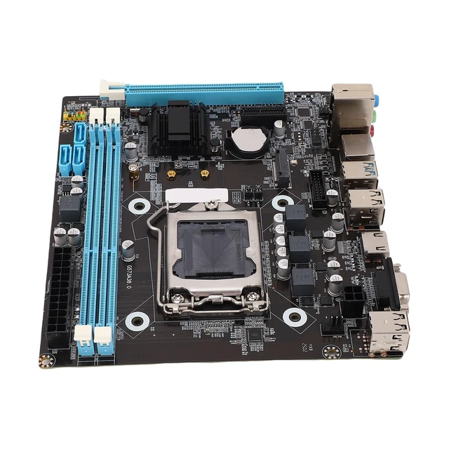 Alt view image 2 of 5 - PC Motherboard Gaming Motherboard H81 M . 2 NVMe NGFF 6Gbs LGA 1150 Micro ATX High Speed Desktop PC