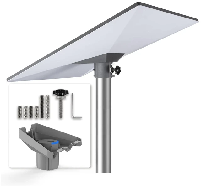 Main image of Starlink Gen 3 Pipe Adapter Mount - Aluminum Alloy Pole Mount Kit for Stalink Standard Dish V3, 20 Tilt for Optimal Signal,Great for Wall Mount Bracket,Tripod, RV Flagpole