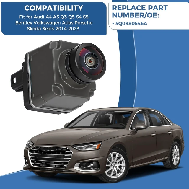 Alt view image 2 of 5 - Front Camera Fit for Audi A4 A5 Q3 Q5 S4 S5 Bentley Volkswagen 2014-2023