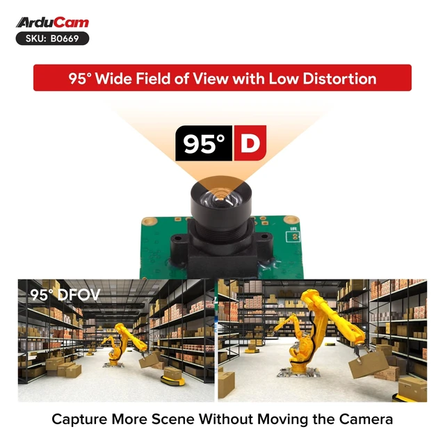 Alt view image 3 of 5 - Arducam 5MP OG05B10 Global Shutter Raspberry Pi Camera Module