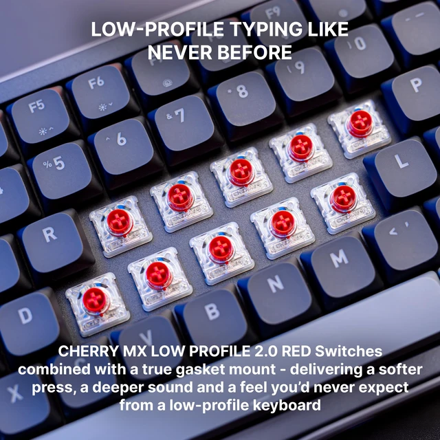 Alt view image 5 of 5 - CHERRY XTRFY K63W Pro Compact Ultra-Wideband, Wireless 70% Gaming Keyboard