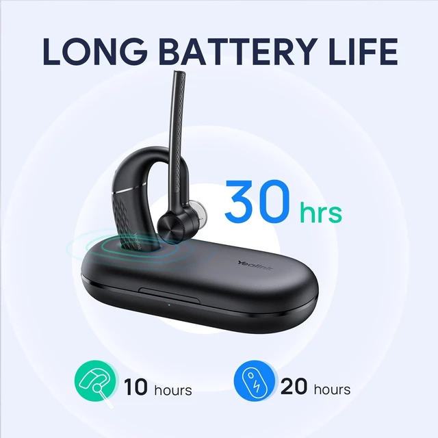 Alt view image 5 of 5 - Yealink BH71 Workstation Pro Bluetooth Headset for Office Phone, Computer, Mobile, Work with Teams (Certified) Zoom, Charging Case, Wireless Charging Pad, Speakerphone, USB 3.0 Hub, 3-Inch Touc