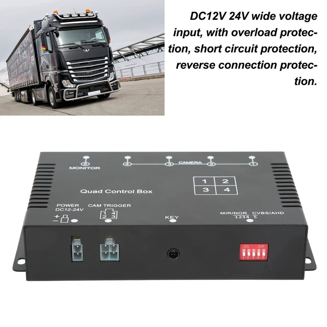 Alt view image 3 of 5 - 4 Channel 1080P AHD Video Multiplexer 12V/24V