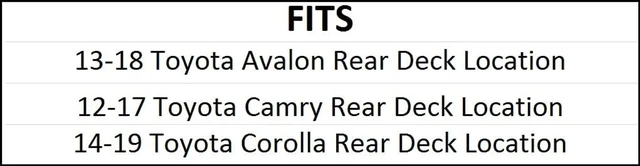 Alt view image 3 of 5 - 6x9 Rear Deck Speaker Adapter Spacer Rings Compatible with 2012-2016 Camry & 2014-2016 Corolla- SAK054_69-1 Pair