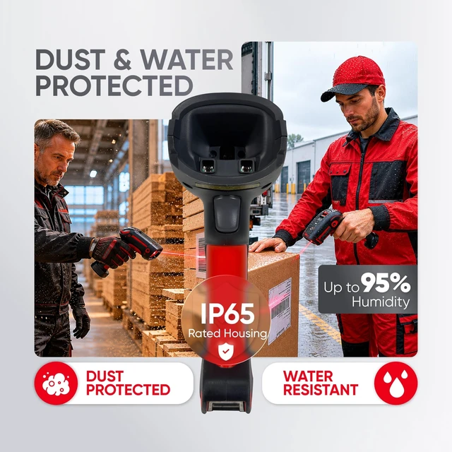 Alt view image 5 of 5 - Honeywell Granit Heavy-Duty Industrial-Grade Area-Imaging Handheld Barcode Scanner Kit (Wireless, Extended Range (1911i), USB)