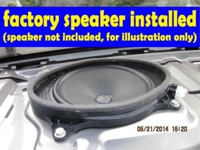 Alt view image 5 of 5 - 6x9 Rear Deck Speaker Adapter Spacer Rings Compatible with 2012-2016 Camry & 2014-2016 Corolla- SAK054_69-1 Pair