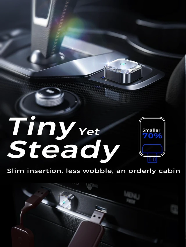 Alt view image 3 of 5 - Wireless CarPlay Adapter & Wireless Android Auto Adapter, 2 in 1 Car Dongle