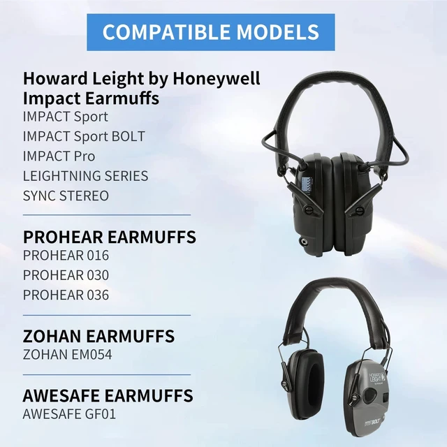 Alt view image 3 of 5 - Gel Ear Pads for Howard Leight Impact Sport, 2 Pairs
