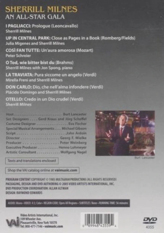 Alt view image 2 of 2 - Sherrill Milnes - An All-Star Gala