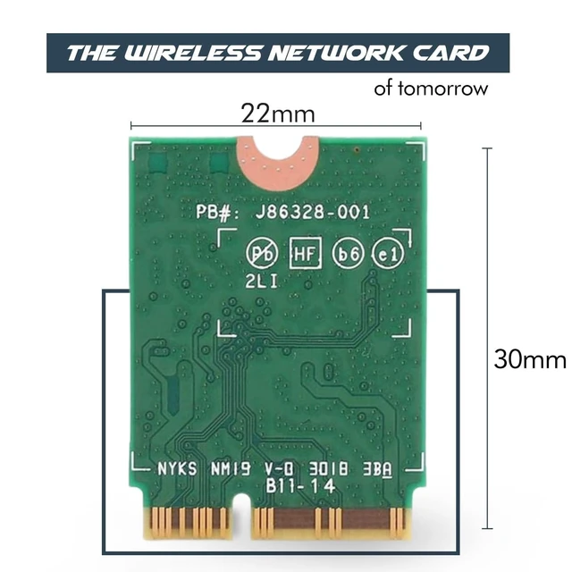 Alt view image 2 of 5 - HighZer0 Electronics BE211 WiFi 7 R2 Card ^^ Tri-Band Wi-Fi ^^ Up to 5.8 Gbps ^^ CNVio3 M.2 WiFi Card for PC ^^ Supports Bluetooth 6 ^^ Requires Intel 14th+ Gen CPU Windows 10/11, Linux ^^ BE211NG