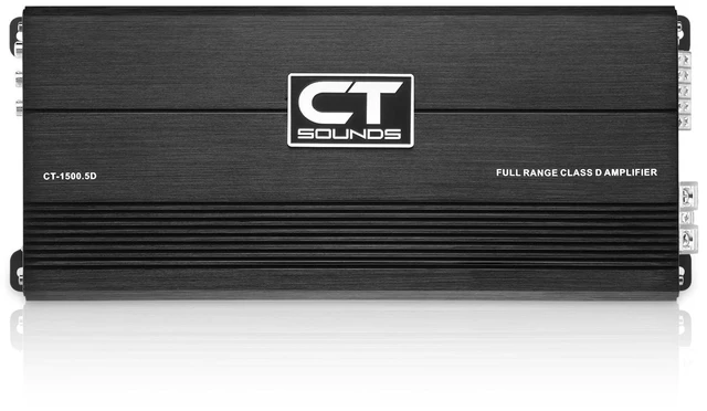 Alt view image 2 of 5 - CT Sounds CT-1500.5D 1800W RMS Full-Range Class D 5-Channel Car Amplifier