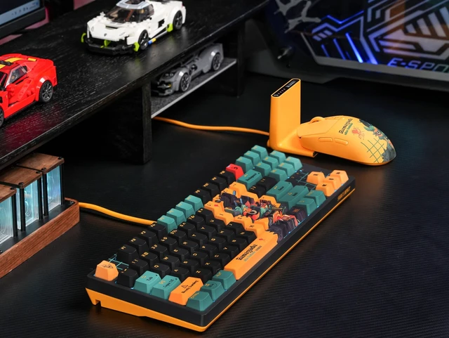 Alt view image 2 of 5 - Bloody AT87 Renegade Optical Mechanical Gaming Keyboard 87 Key Compact Layout RGB Backlit Exact Reset System