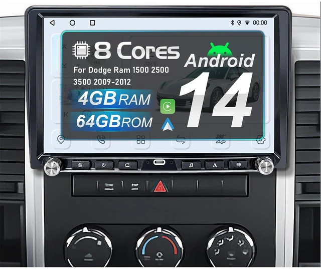 Main image of Android 14 Car Radio for Dodge Ram 1500 2500 3500 2009-2012, 8 Core 4+64GB