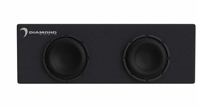 Main image of Diamond Audio DESMB8DA Dual 8" Slot Vented Active Subwoofer Enclosure (2)