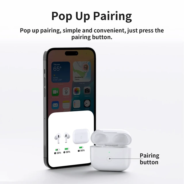 Alt view image 2 of 5 - Uluck Replacement Charging Case for AirPods Pro 2nd/1st Generation