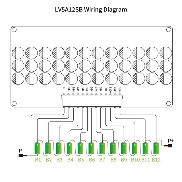 Alt view image 4 of 5 - LVNOON 5.5A 5S to 21S 5S 6S 7S 8S 9S 10S 12S 14S 16S 17S 21S Smart Active Balancer Active Equalizer Balancer for li-ion NCM Lifepo4 LFP LTO Battery Energy Capacitor (9S-12S)