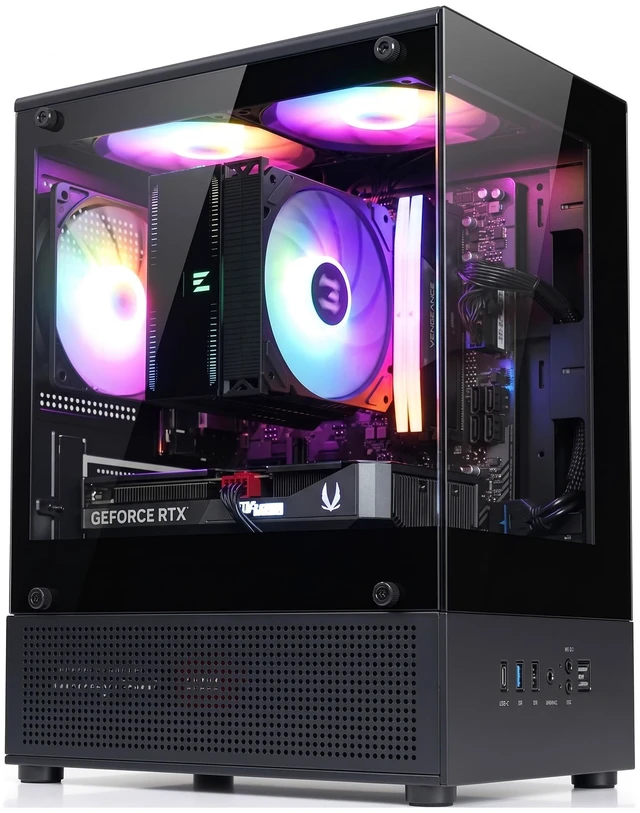 Main image of Zalman CUBIX-G Micro-ATX MATX Compact Mini Tower Gaming PC Case, Black