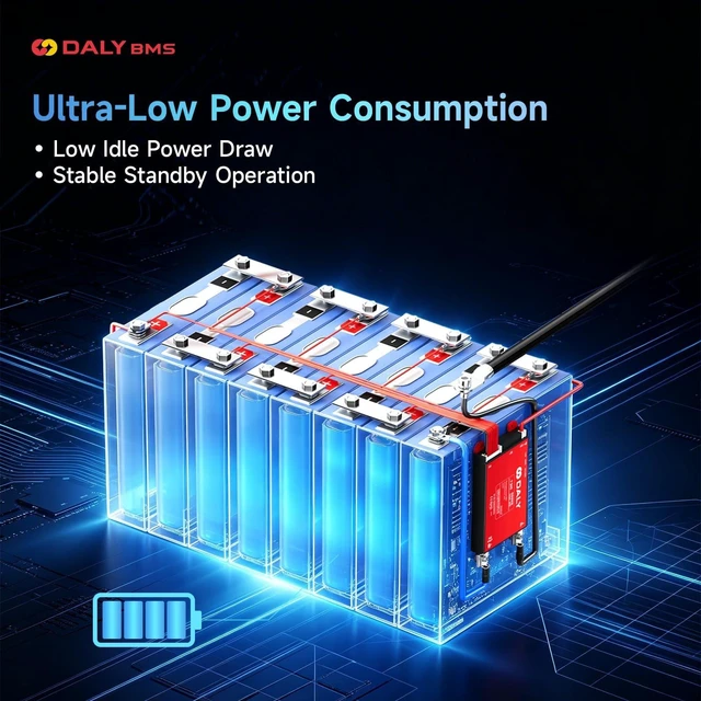 Alt view image 5 of 5 - DALY BMS 12V-24V 40A Built-in Bluetooth