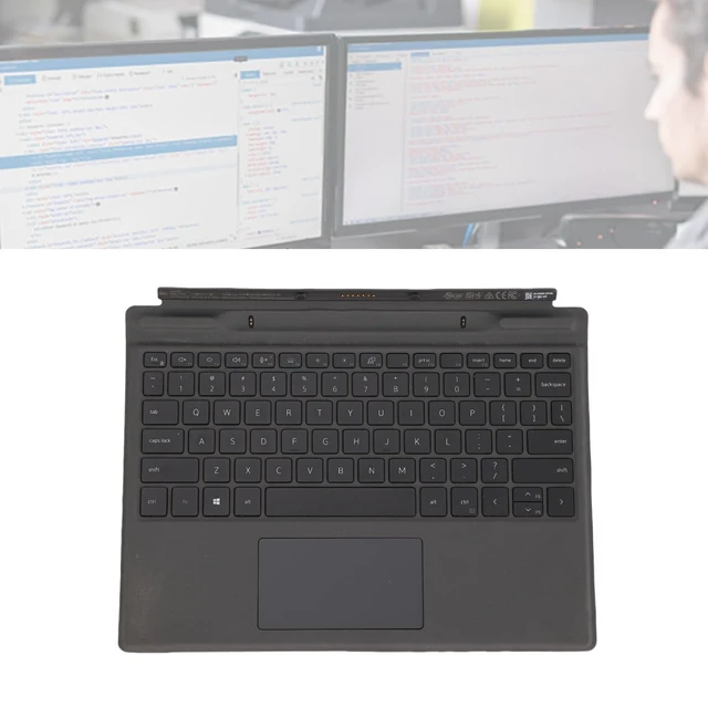Alt view image 4 of 5 - Laptop Detachable Keyboard for Latitude 7320 7310, New Genuine Replacement Travel Keyboard, Seamless Connection Backlighting English Layout Keyboard with Touchpad