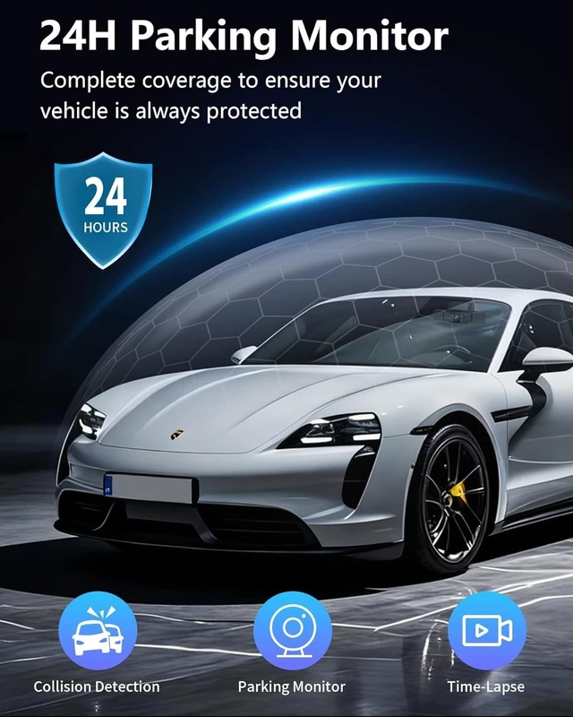Alt view image 4 of 5 - 4 Channel Dash Cam Front and Rear,360View, WiFi, APP,Dash Camera for Cars