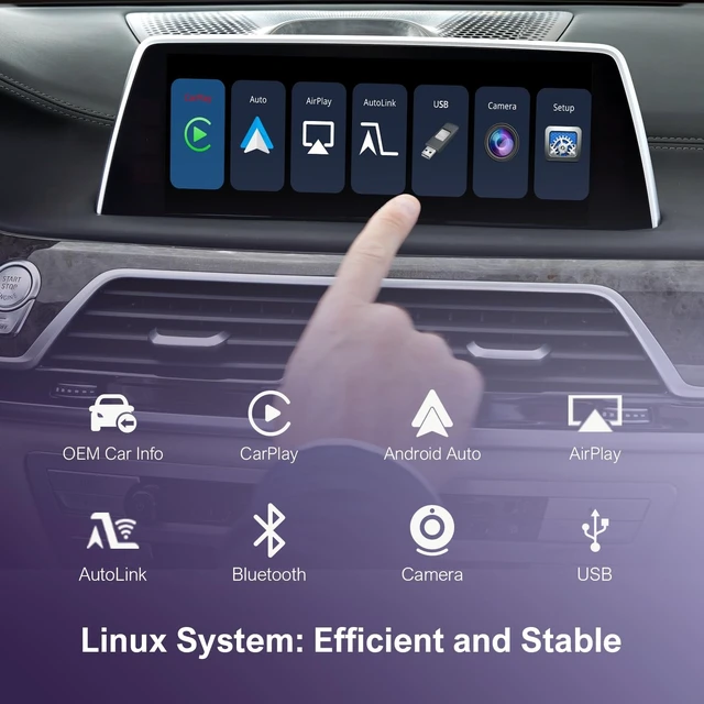 Alt view image 5 of 5 - Wireless Carplay MMI Retrofit Kit Adapter for BMW EVO ID5/ID6 System