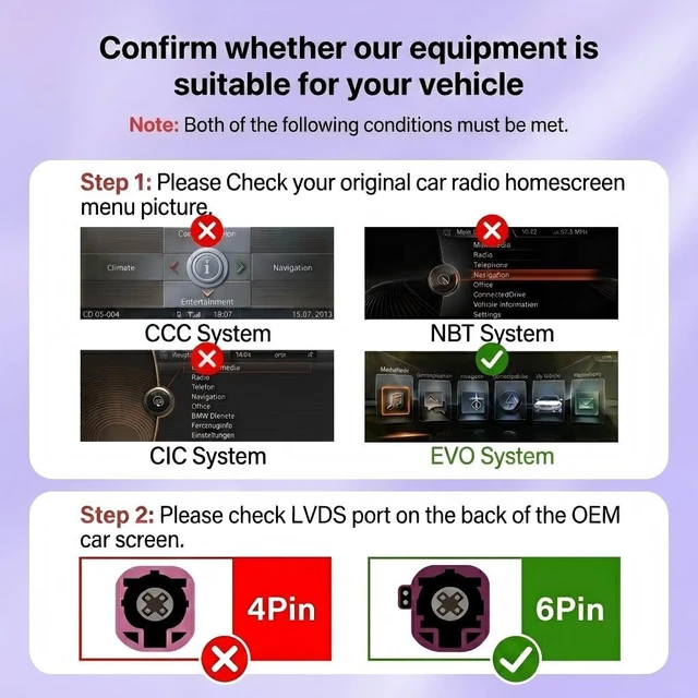 Alt view image 3 of 5 - Wireless Carplay MMI Retrofit Kit Adapter for BMW EVO ID5/ID6 System
