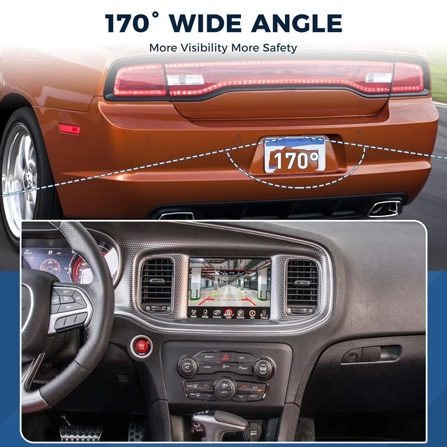 Alt view image 4 of 5 - Rear View Backup Camera Fit for Dodge Charger Chrysler 300 2011-2014