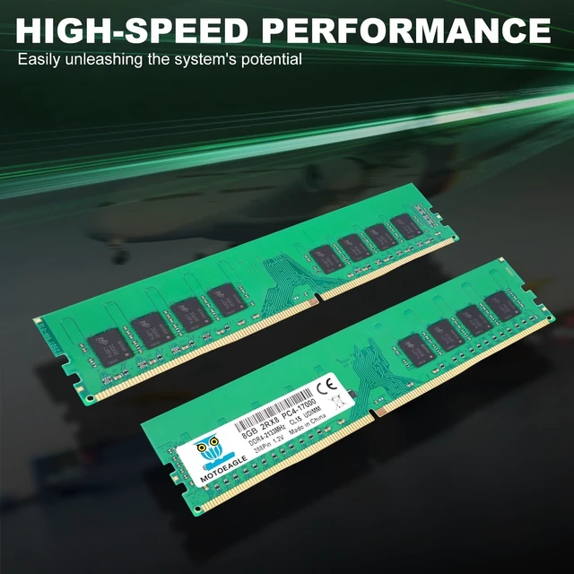Alt view image 3 of 5 - 16GB DDR4 RAM 2x8GB 2133 MHz UDIMM 2RX8 PC4-17000 DDR4-2133P CL15 DIMM Non-ECC Desktop Memory KIT