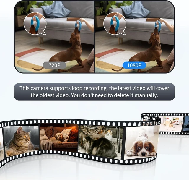 Alt view image 4 of 5 - AiLuce Spy Camera Hidden Camera Small Charger Camera Nanny Cam WiFi Mini