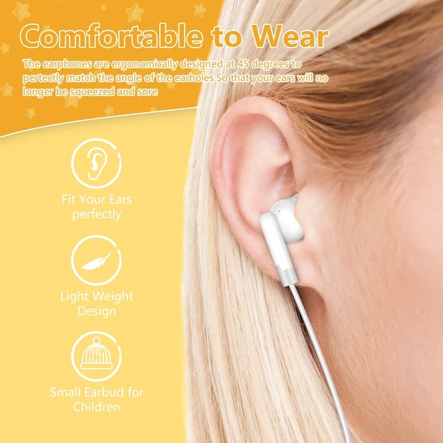 Alt view image 2 of 5 - OSSZIT 200 Pack Earbuds Bulk Classroom Wired in-Ear Headphones for School