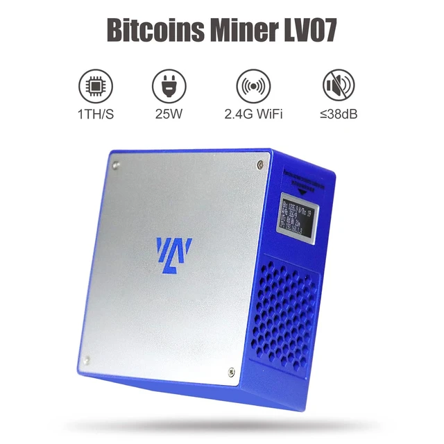 Alt view image 4 of 5 - Luckyminer LV07 Solo Lottery Miner with WiFi 1TH/s SHA-256 BM1366 ASIC, Low Noise Home Mining Machine for Solo & Lottery Mining, Lottery Mining