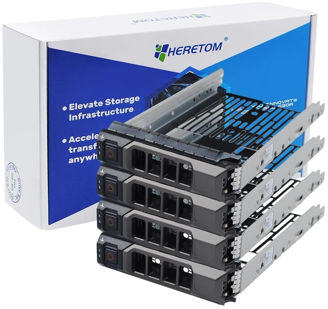 Main image of 4-Pack Hard Drive Tray Caddy KG1CH 0KG1CH HDD Caddy 3.5 SSD Tray