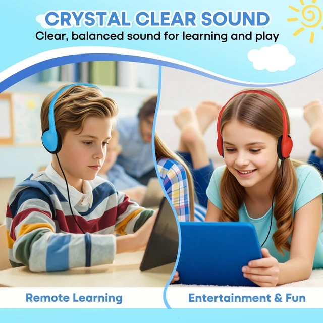 Alt view image 5 of 5 - XOSDA 50 Pack Bulk Type C Headphones for Classroom Kids School, Wholesale USB C Wired Headphones for Students Children Compatible with Smartphones laptops Tablets(LS857C,50 Mixed)