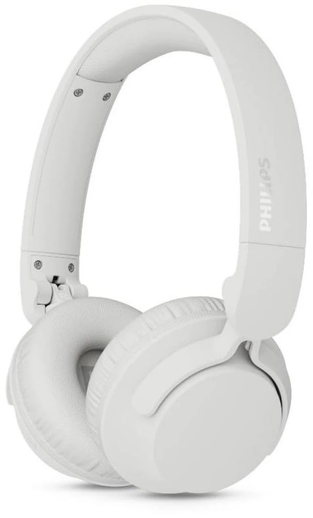Main image of Philips TAH4000 Wireless On-Ear Bluetooth Headphones, 70H Playtime, Dynamic Bass - White