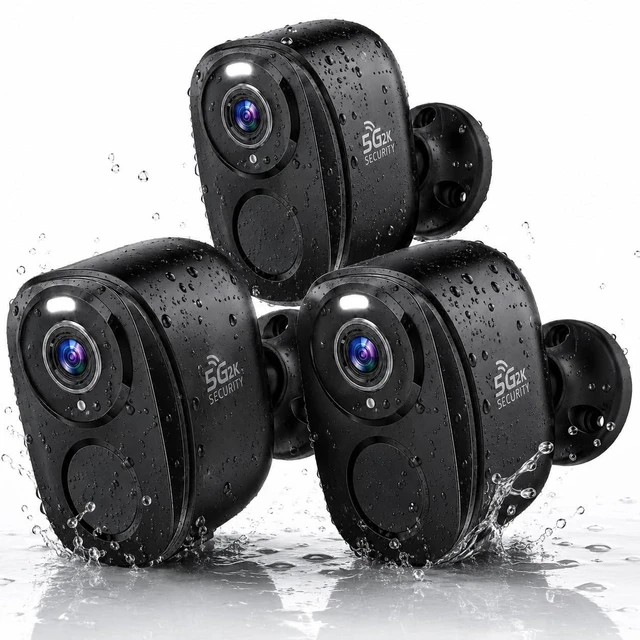 Main image of Rraycom Wireless Security Cameras Outdoor 3Pack, 5G/2.4GHz WiFi Cameras