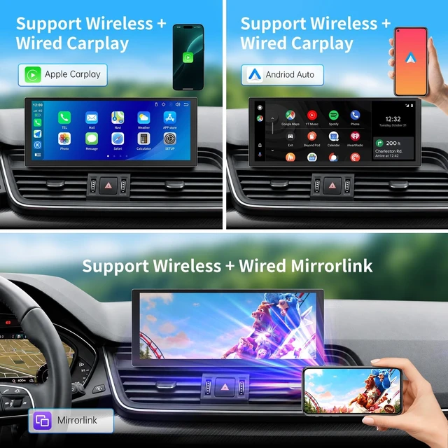 Alt view image 5 of 5 - 10.25 Inch Ulra-Narrow Upgrade Screen for Audi Q5 MIB Wireless Carplay