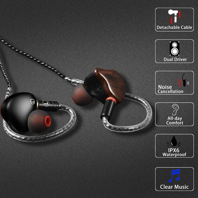 Alt view image 2 of 5 - DEMAKE in Ear Monitor with Detachable Type-C Cable