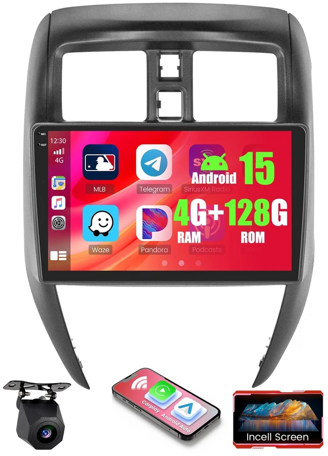 Main image of 4+128G Android 15 Car Stereo for Nissan Versa Sedan 2015-2019